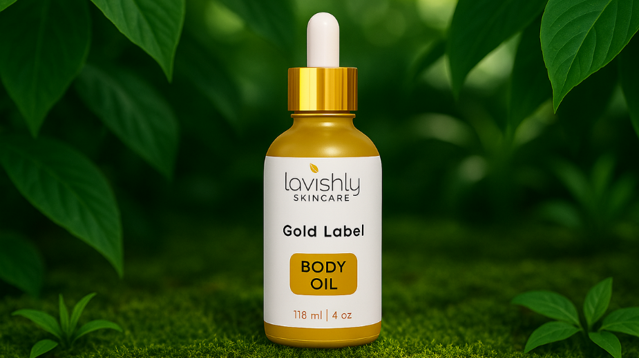 What Makes Our Gold Label Nourishing Body Oil Different? | Lavishly Skincare