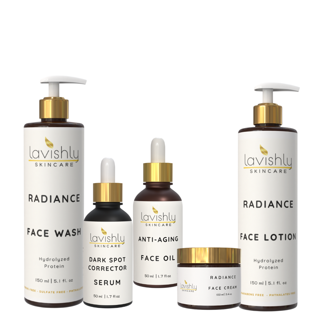 LAVISHLY SKINCARE ULTIMATE RADIANCE FACIAL ROUTINE SET