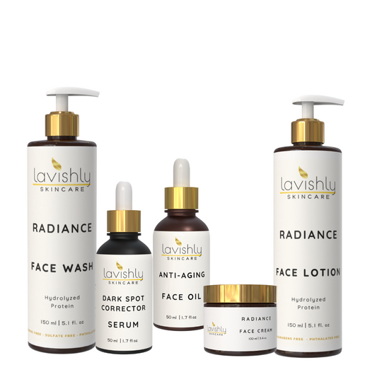 LAVISHLY SKINCARE ULTIMATE RADIANCE FACIAL ROUTINE SET