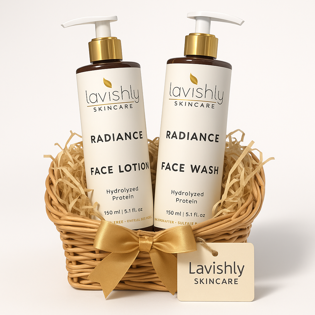 RADIANCE FACE WASH & LOTION SET – Lavishly SkinCare